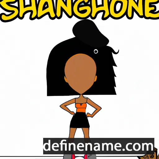 cartoon of the name Shaoshanique