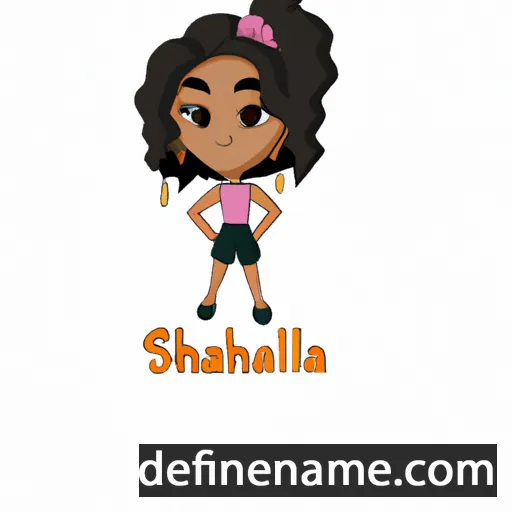 cartoon of the name Shaquilla