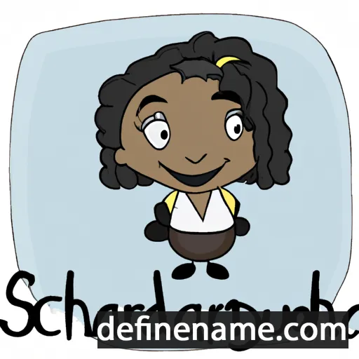 cartoon of the name Shaquondra