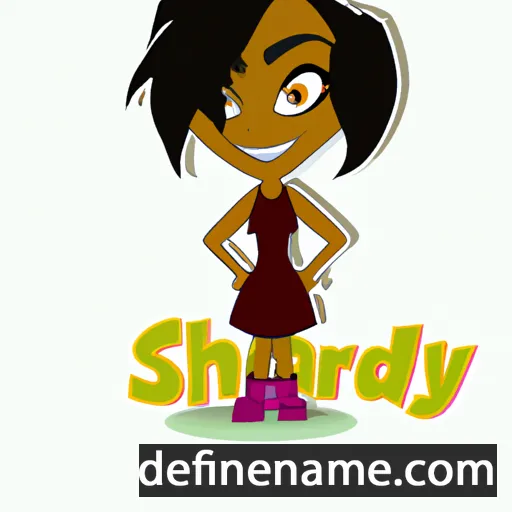 cartoon of the name Sharday