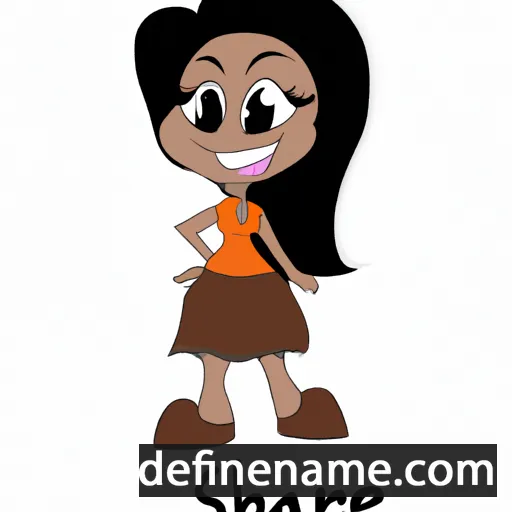 cartoon of the name Sharie