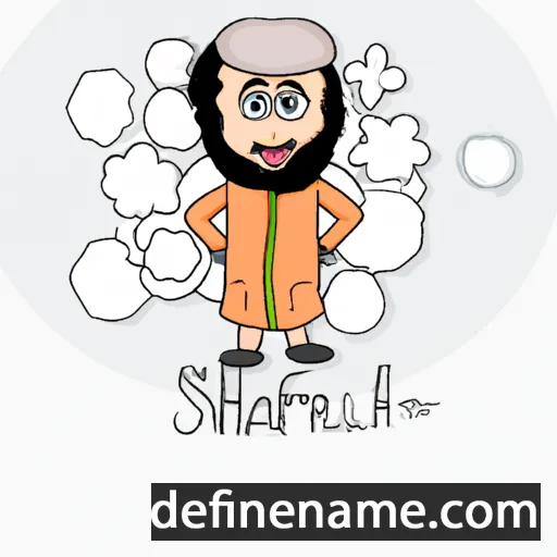 cartoon of the name Sharifullah