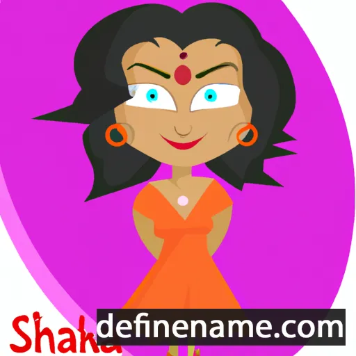 cartoon of the name Sharika