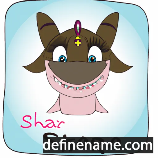 cartoon of the name Sharkia