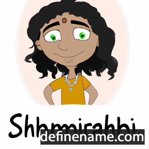 cartoon of the name Sharmini