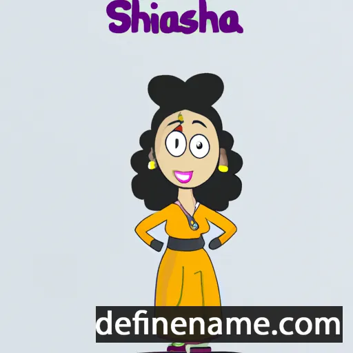 cartoon of the name Sharmistha