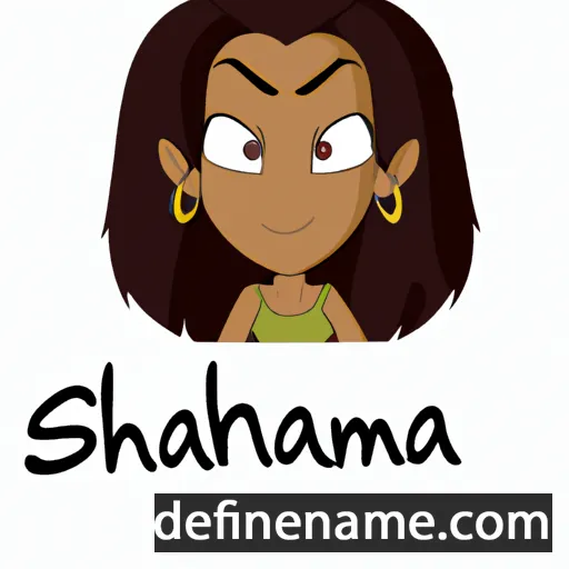 cartoon of the name Sharna