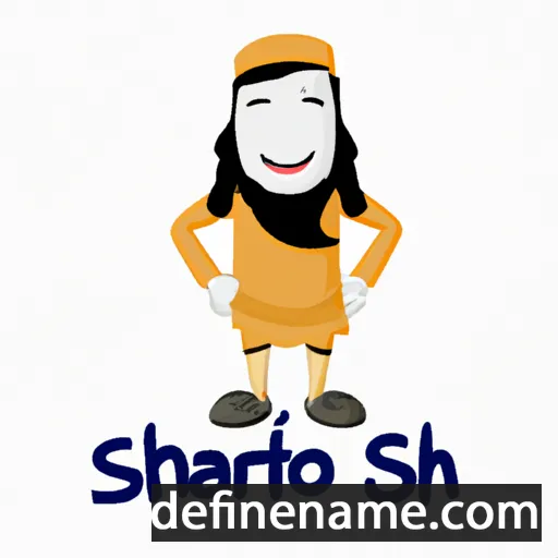 cartoon of the name Sharofat