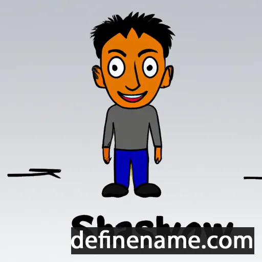 cartoon of the name Shashwat