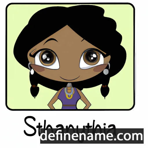 cartoon of the name Shauntaya