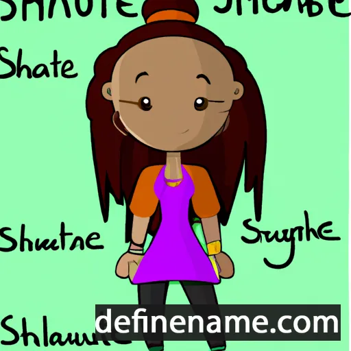 cartoon of the name Shaunte