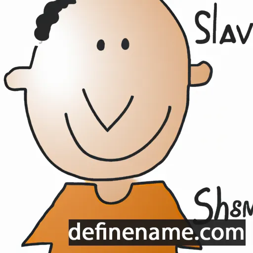 cartoon of the name Shav