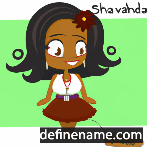 cartoon of the name Shavandia