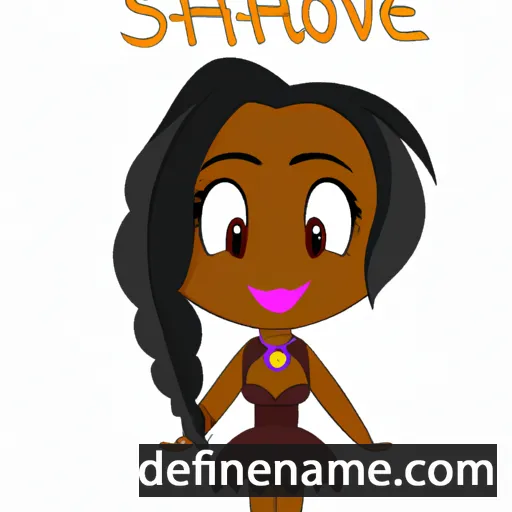 cartoon of the name Shavone