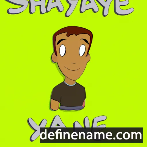 cartoon of the name Shayne