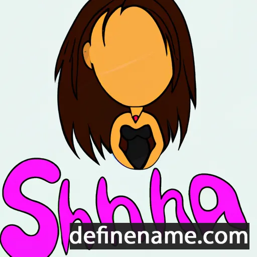 cartoon of the name Shazia