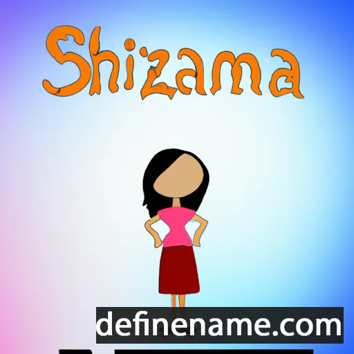 Shazmina cartoon