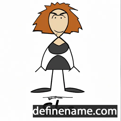 cartoon of the name She