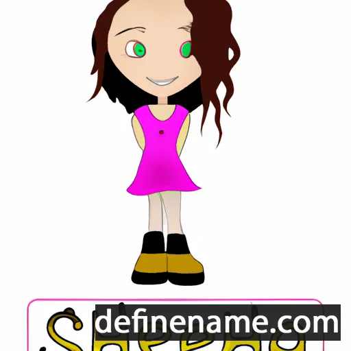 cartoon of the name Sheanna