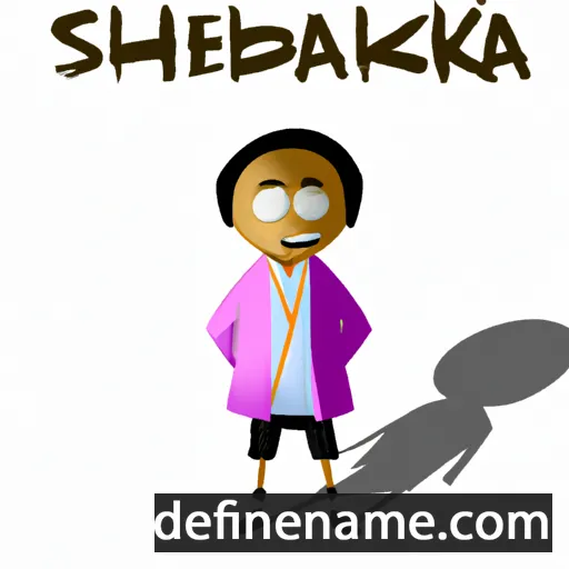 cartoon of the name Shekiba