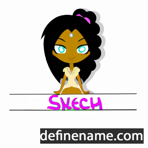 cartoon of the name Shekiyah