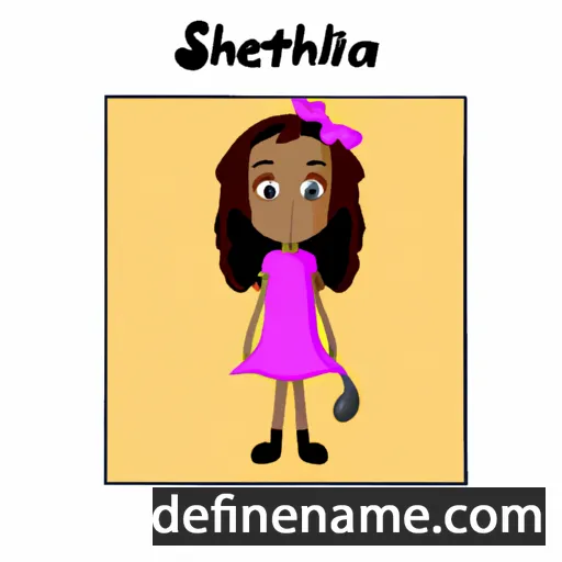 cartoon of the name Shelita