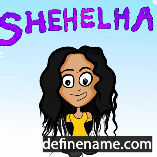 cartoon of the name Sheliya