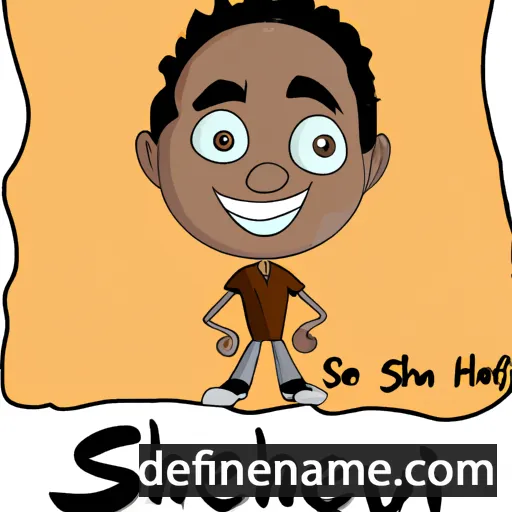 cartoon of the name Shelvin