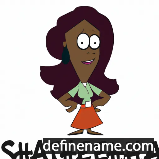 cartoon of the name Shequetta