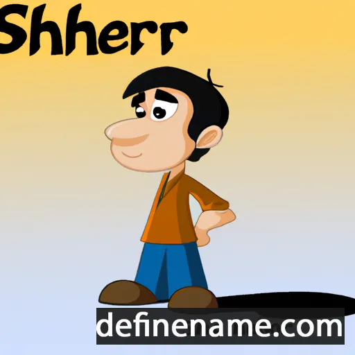 cartoon of the name Sherab