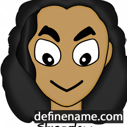 cartoon of the name Sheridyn