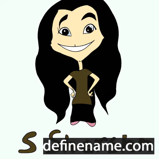 cartoon of the name Sherin