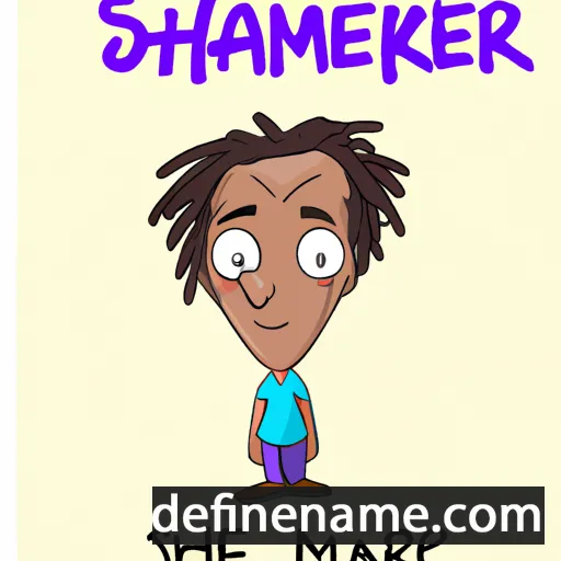 cartoon of the name Shermarke