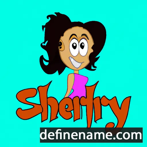 cartoon of the name Shery