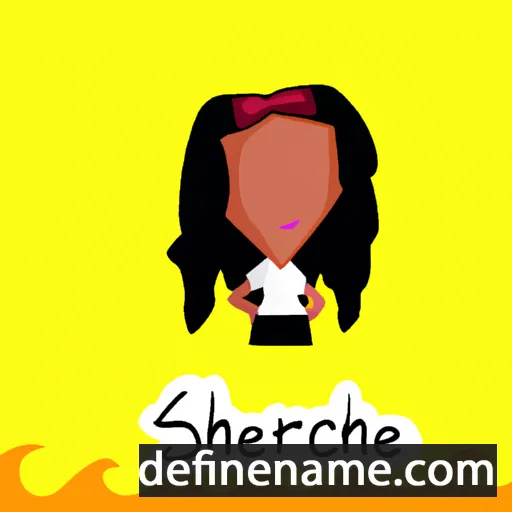 cartoon of the name Sheryne