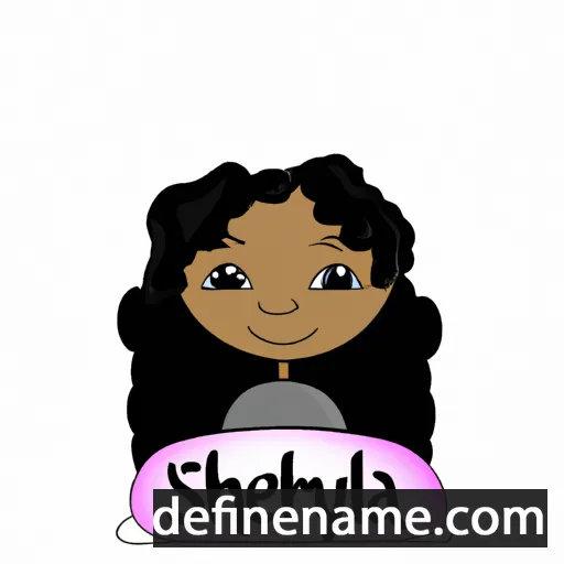 cartoon of the name Sheyla