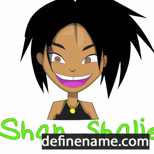 cartoon of the name Shiann