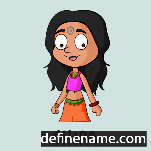 cartoon of the name Shilpa