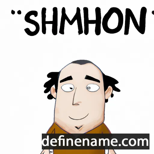 cartoon of the name Shimron