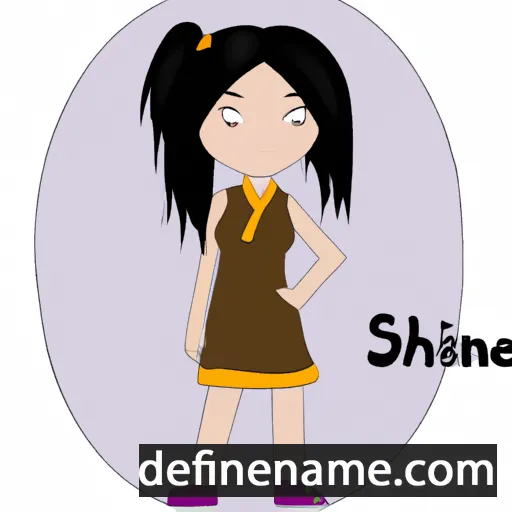 cartoon of the name Shinae