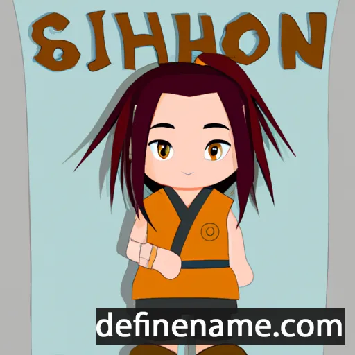 cartoon of the name Shiohn