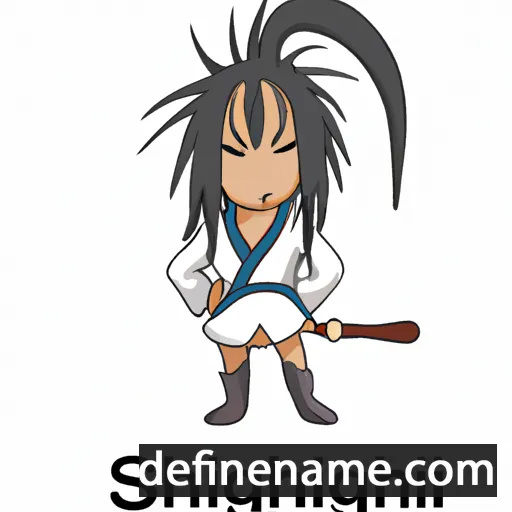 cartoon of the name Shiragiku