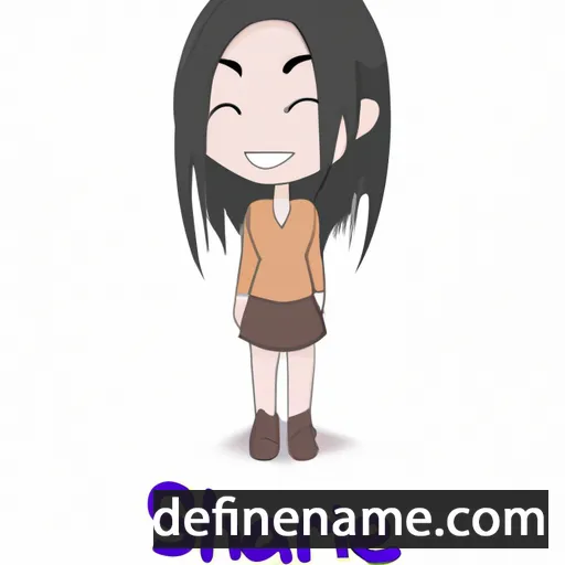 cartoon of the name Shirane