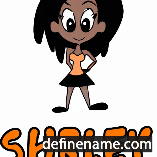 cartoon of the name Shirly