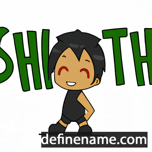 cartoon of the name Shitoshi