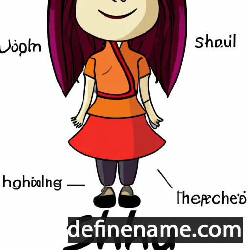 cartoon of the name Shiuli