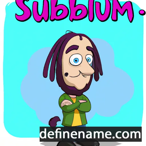 cartoon of the name Shkumbin