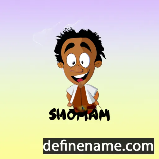 cartoon of the name Shomari