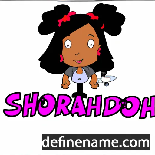 cartoon of the name Shondra