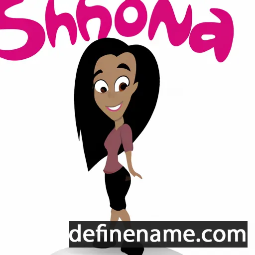 cartoon of the name Shonna